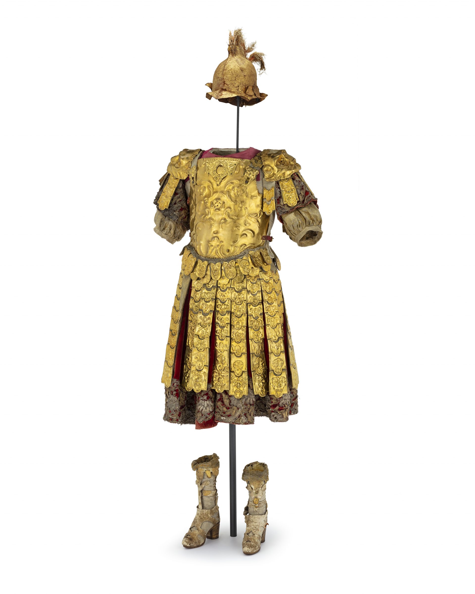 A romanesque suit of armour.