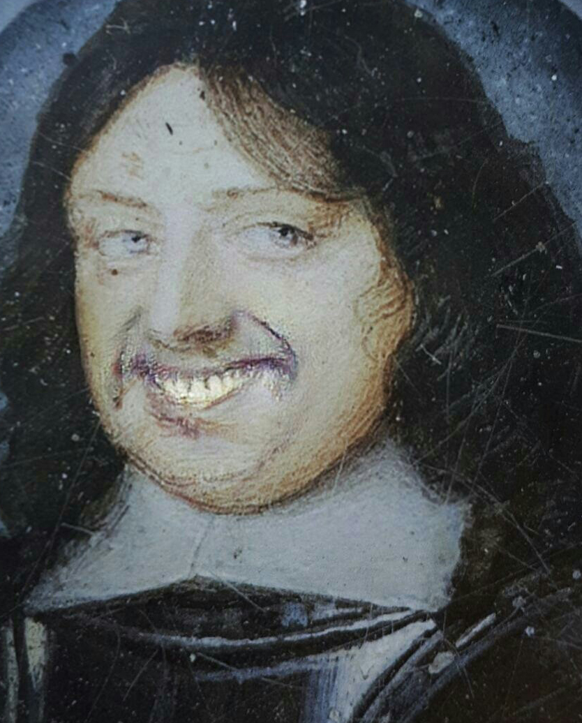 Porträtt av Karl den elfte som ler