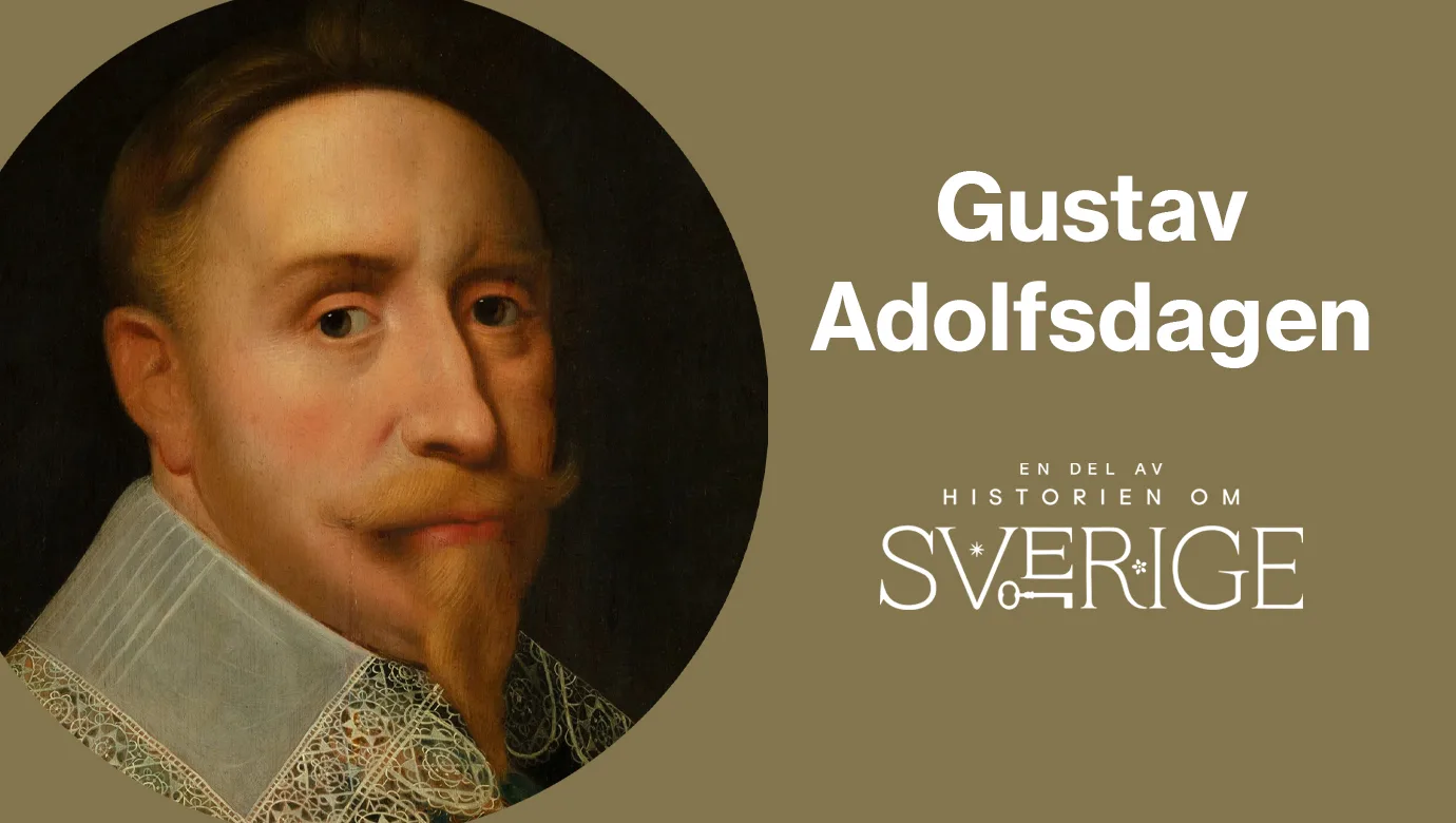 Porträtt av Gustav II Adolf.
