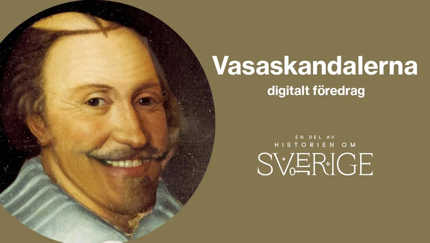 Målning på Gustav Vasa med ett photoshopat leende