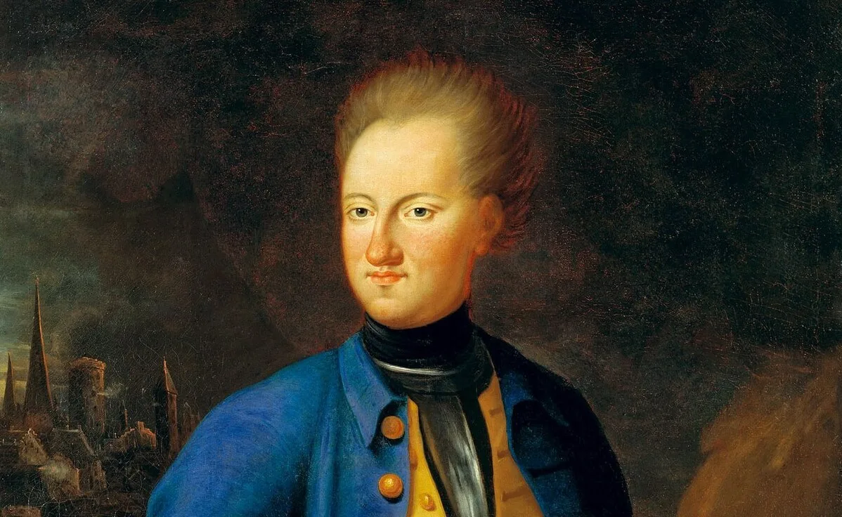 Porträtt av Karl den tolfte.