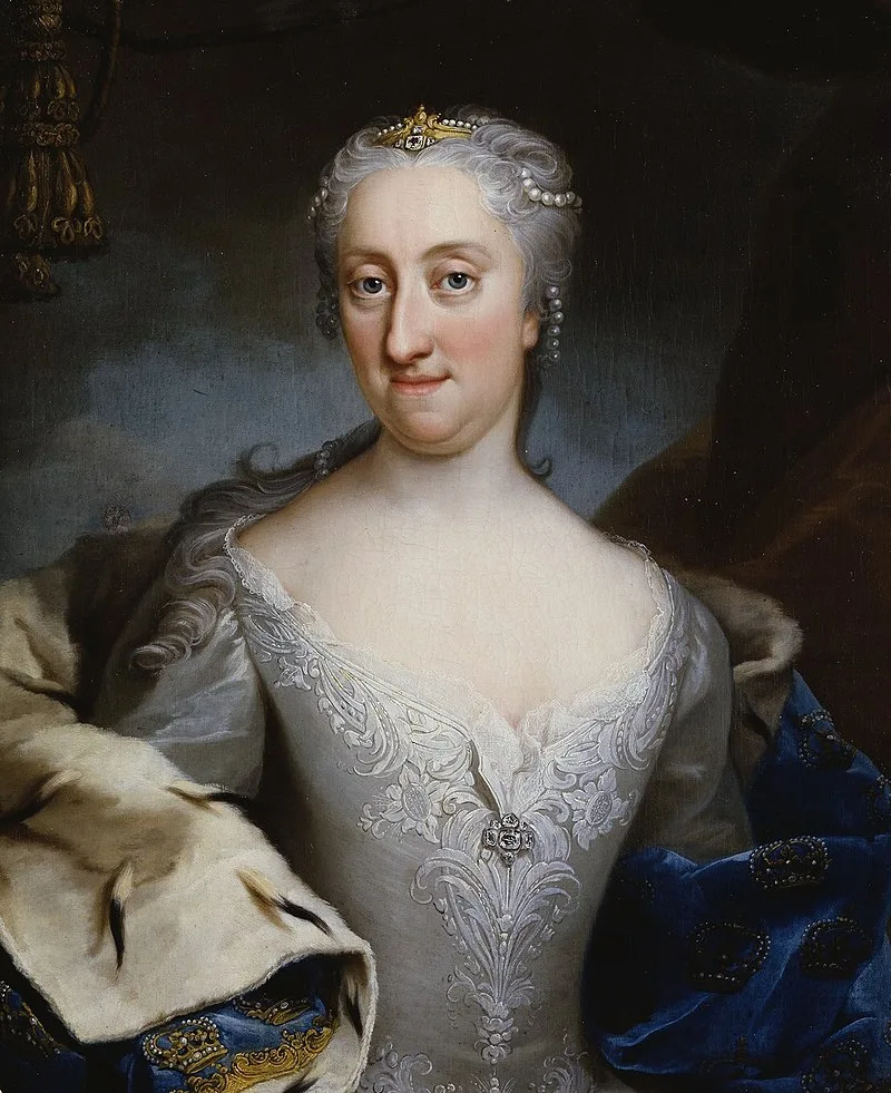 Målat porträtt av Ulrika Eleonora.