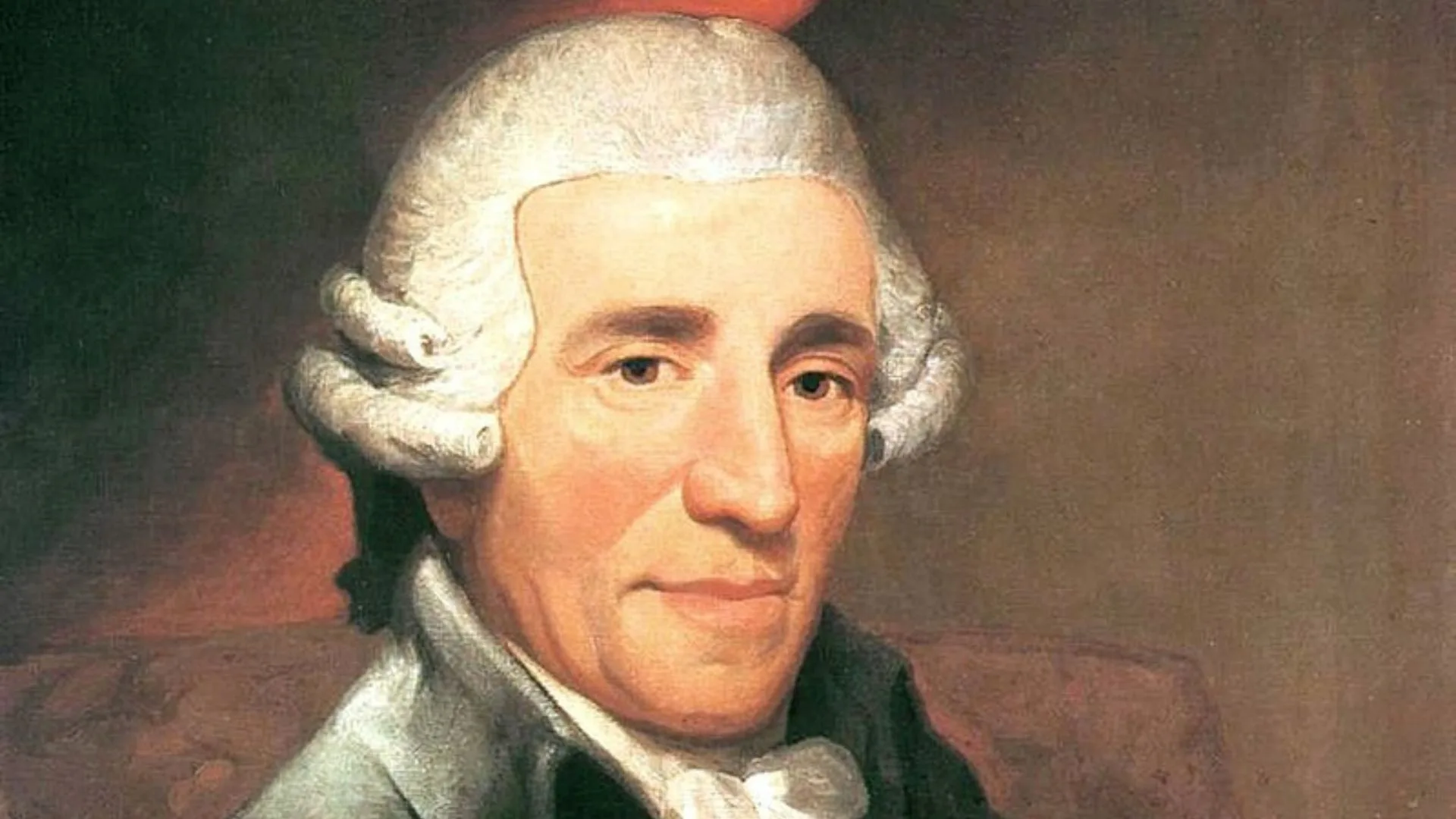 Foto av porträtt på Joseph Haydn