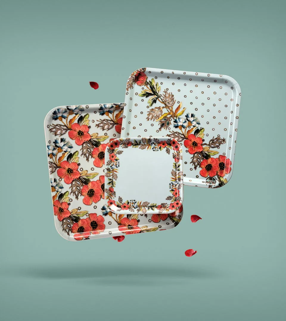 Trays.
